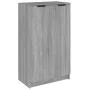 Mueble zapatero madera contrachapada gris Sonoma 59x35x100 cm de vidaXL, Zapateros y organizadores de calzado - Ref: Foro24-8...