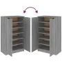 Mueble zapatero madera contrachapada gris Sonoma 59x35x100 cm de vidaXL, Zapateros y organizadores de calzado - Ref: Foro24-8...