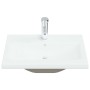 Eingelassenes Waschbecken mit Keramikarmatur in Weiß 61x39x18 cm von vidaXL, Sinkt - Ref: Foro24-148624, Preis: 170,92 €, Rab...