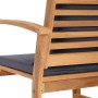 Conjunto de sofá de jardín 4 pcs Natural Madera de teca maciza
