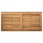 Conjunto de sofá de jardín 3 pcs Natural Madera de teca maciza