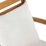 Conjunto de sofá de jardín 3 pcs Natural Madera de teca maciza