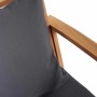 Conjunto de sofá de jardín 3 pcs Natural Madera de teca maciza