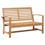 Conjunto de sofá de jardín 5 pcs Natural Madera de teca maciza