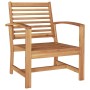 Conjunto de sofá de jardín 5 pcs Natural Madera de teca maciza