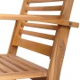 Conjunto de sofá de jardín 5 pcs Natural Madera de teca maciza