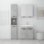 Set de muebles baño 3 pzas madera contrachapada gris hormigón de vidaXL, Muebles de baño - Ref: Foro24-3115879, Precio: 223,61 €
