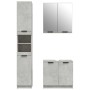 Set de muebles baño 3 pzas madera contrachapada gris hormigón de vidaXL, Muebles de baño - Ref: Foro24-3115879, Precio: 223,61 €