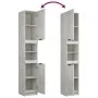 3-teiliges Badezimmermöbelset aus betongrauem Sperrholz von vidaXL, Badezimmermöbel - Ref: Foro24-3115879, Preis: 212,39 €, R...