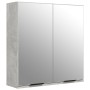 Set de muebles baño 3 pzas madera contrachapada gris hormigón de vidaXL, Muebles de baño - Ref: Foro24-3115879, Precio: 223,61 €