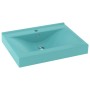 Luxus-Waschbecken mit Keramikarmatur 60x46 cm in Hellgrün. von vidaXL, Sinkt - Ref: Foro24-147024, Preis: 115,23 €, Rabatt: %