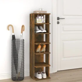 Zapatero Sperrholz Räuchereiche 27,5x27x102 cm von vidaXL, Schuhregale und Schuhorganisatoren - Ref: Foro24-815972, Preis: 52...