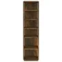 Zapatero madera contrachapada roble ahumado 27,5x27x102 cm de vidaXL, Zapateros y organizadores de calzado - Ref: Foro24-8159...
