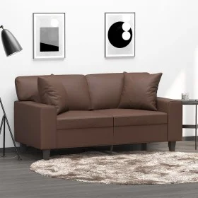 Decorative cushions 2 pcs brown synthetic leather 40x40 cm by vidaXL, Cushions - Ref: Foro24-349481, Price: 20,64 €, Discount: %
