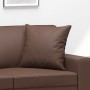 Dekokissen 2 Stück braunes Kunstleder 40x40 cm von vidaXL, Kissen - Ref: Foro24-349481, Preis: 20,85 €, Rabatt: %