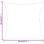 Dekokissen 2 Stück cremefarbener Mikrofaserstoff 40x40 cm von vidaXL, Kissen - Ref: Foro24-349499, Preis: 23,63 €, Rabatt: %