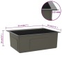 Black Stainless Steel Handmade Sink by vidaXL, Sinks - Ref: Foro24-51511, Price: 118,19 €, Discount: %
