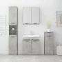 4-teiliges Badezimmermöbelset aus betongrauem Sperrholz von vidaXL, Badezimmermöbel - Ref: Foro24-3115887, Preis: 272,08 €, R...