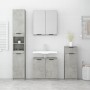 Set muebles de baño 4 piezas madera contrachapada gris hormigón | Foro24.es | Tu tienda online para hogar, jardín y más Foro24.es