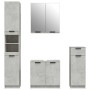 Set muebles de baño 4 piezas madera contrachapada gris hormigón | Foro24.es | Tu tienda online para hogar, jardín y más Foro24.es