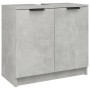 Set muebles de baño 4 piezas madera contrachapada gris hormigón | Foro24.es | Tu tienda online para hogar, jardín y más Foro24.es