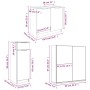 Set muebles de baño 4 piezas madera contrachapada gris hormigón | Foro24.es | Tu tienda online para hogar, jardín y más Foro24.es