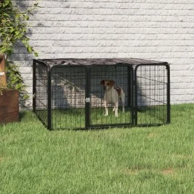 Corral para perros 4 paneles acero con recubrimiento en polvo by vidaXL, Dog kennels and fences - Ref: Foro24-171795, Price: ...