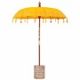 Parasol Balinés Amarillo 180-190 cm Algodón, madera maciza