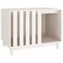 Hundehütte aus massivem weißem Kiefernholz, 90 x 60 x 67 cm von vidaXL, Hundehütten - Ref: Foro24-822487, Preis: 131,48 €, Ra...