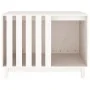 Hundehütte aus massivem weißem Kiefernholz, 90 x 60 x 67 cm von vidaXL, Hundehütten - Ref: Foro24-822487, Preis: 131,48 €, Ra...