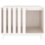 Hundehütte aus massivem weißem Kiefernholz, 90 x 60 x 67 cm von vidaXL, Hundehütten - Ref: Foro24-822487, Preis: 133,17 €, Ra...