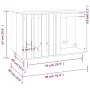 Hundehütte aus massivem weißem Kiefernholz, 90 x 60 x 67 cm von vidaXL, Hundehütten - Ref: Foro24-822487, Preis: 131,48 €, Ra...