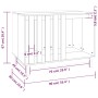 Hundehütte aus massivem weißem Kiefernholz, 90 x 60 x 67 cm von vidaXL, Hundehütten - Ref: Foro24-822487, Preis: 133,17 €, Ra...