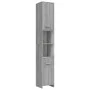 Armario de baño madera contrachapada gris Sonoma 30x30x183,5 cm de vidaXL, Muebles de baño - Ref: Foro24-815520, Precio: 88,0...
