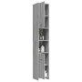 Badezimmerschrank aus grauem Sonoma-Sperrholz, 30 x 30 x 183,5 cm von vidaXL, Badezimmermöbel - Ref: Foro24-815520, Preis: 83...