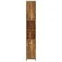 Badezimmerschrank aus geräuchertem Eichensperrholz, 30 x 30 x 183,5 cm von vidaXL, Badezimmermöbel - Ref: Foro24-815519, Prei...