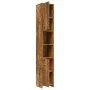 Armario baño madera contrachapada roble ahumado 30x30x183,5cm de vidaXL, Muebles de baño - Ref: Foro24-815519, Precio: 81,29 ...