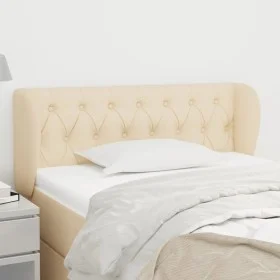 Cream fabric headboard 103x23x78/88 cm by vidaXL, Headboards and footboards - Ref: Foro24-3117475, Price: 57,83 €, Discount: %