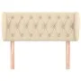 Cream fabric headboard 103x23x78/88 cm by vidaXL, Headboards and footboards - Ref: Foro24-3117475, Price: 57,83 €, Discount: %