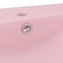 Luxury sink with ceramic faucet 60x46 cm matte pink by vidaXL, Sinks - Ref: Foro24-147021, Price: 102,64 €, Discount: %