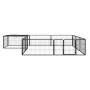 Jaula perros 12 paneles acero recubierto polvo negro 100x50 cm by vidaXL, Dog kennels and fences - Ref: Foro24-3115977, Price...