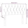 Cream fabric headboard with LED 100x7x78/88 cm by vidaXL, Headboards and footboards - Ref: Foro24-3121943, Price: 50,26 €, Di...