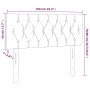 Kopfteil aus cremefarbenem Stoff mit LED 100x7x78/88 cm von vidaXL, Kopf- und Fußteile - Ref: Foro24-3121943, Preis: 49,39 €,...