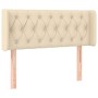 Cream fabric headboard with LED 103x16x78/88 cm by vidaXL, Headboards and footboards - Ref: Foro24-3123567, Price: 56,59 €, D...