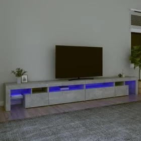 TV-Möbel mit betongrauen LED-Leuchten 290x36,5x40 cm von vidaXL, TV-Möbel - Ref: Foro24-3152805, Preis: 177,75 €, Rabatt: %