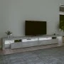 TV stand with LED lights in concrete gray 290x36.5x40 cm by vidaXL, TV Furniture - Ref: Foro24-3152805, Price: 177,52 €, Disc...