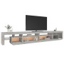 TV-Möbel mit betongrauen LED-Leuchten 290x36,5x40 cm von vidaXL, TV-Möbel - Ref: Foro24-3152805, Preis: 174,70 €, Rabatt: %
