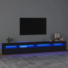 Mueble de TV con luces LED Negro 270x35x40 cm de vidaXL, Muebles TV - Ref: Foro24-3152747, Precio: 209,80 €, Descuento: %