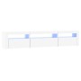 TV-Schrank mit weißen LED-Leuchten 195x35x40 cm von vidaXL, TV-Möbel - Ref: Foro24-3152738, Preis: 150,63 €, Rabatt: %