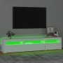 TV-Schrank mit weißen LED-Leuchten 195x35x40 cm von vidaXL, TV-Möbel - Ref: Foro24-3152738, Preis: 161,57 €, Rabatt: %